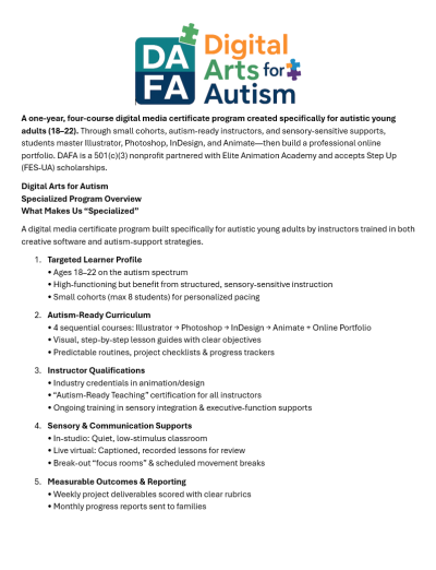 DAFA Information Flyer 2025