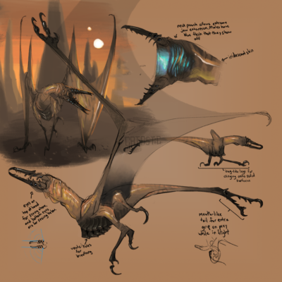 Flying Bug Alien Design